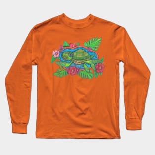 Cute Sea Turtle Long Sleeve T-Shirt